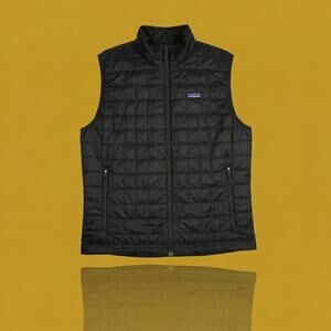 Patagonia Men’s Large Nano Puff Vest Black PrimaLoft Insulated 84241FA15